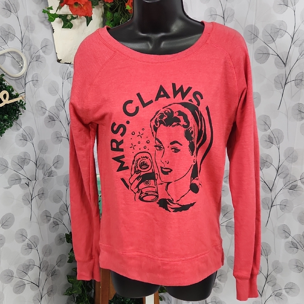 "Mrs. Claws" Holiday Graphic Pullover - Picture 5 of 7